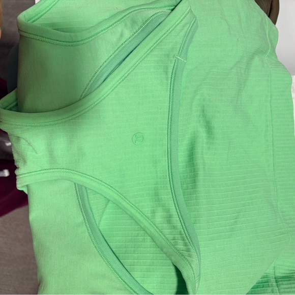 lululemon athletica Neon Green Ribbed Racerback Tank - Picture 9 of 9